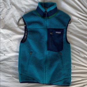 Patagonia Retro Pile turquoise vest XS